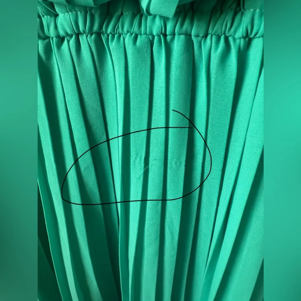 American Rag size xxl turquoise pleated sleeves dress - Image 6