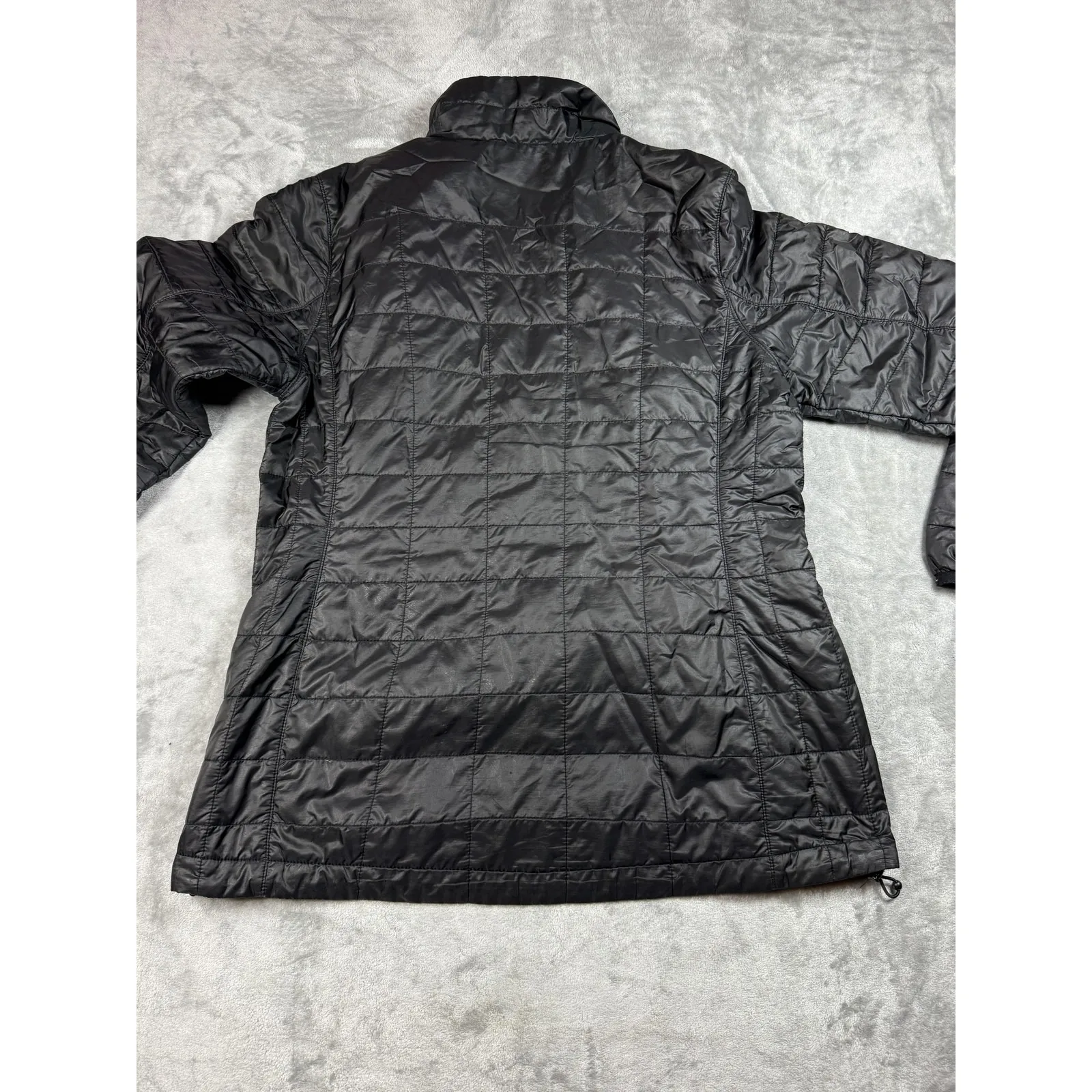 LL Bean Jacket Womens Medium Black PrimaLoft Quilted Insulated Lightweight Coat - Image 10