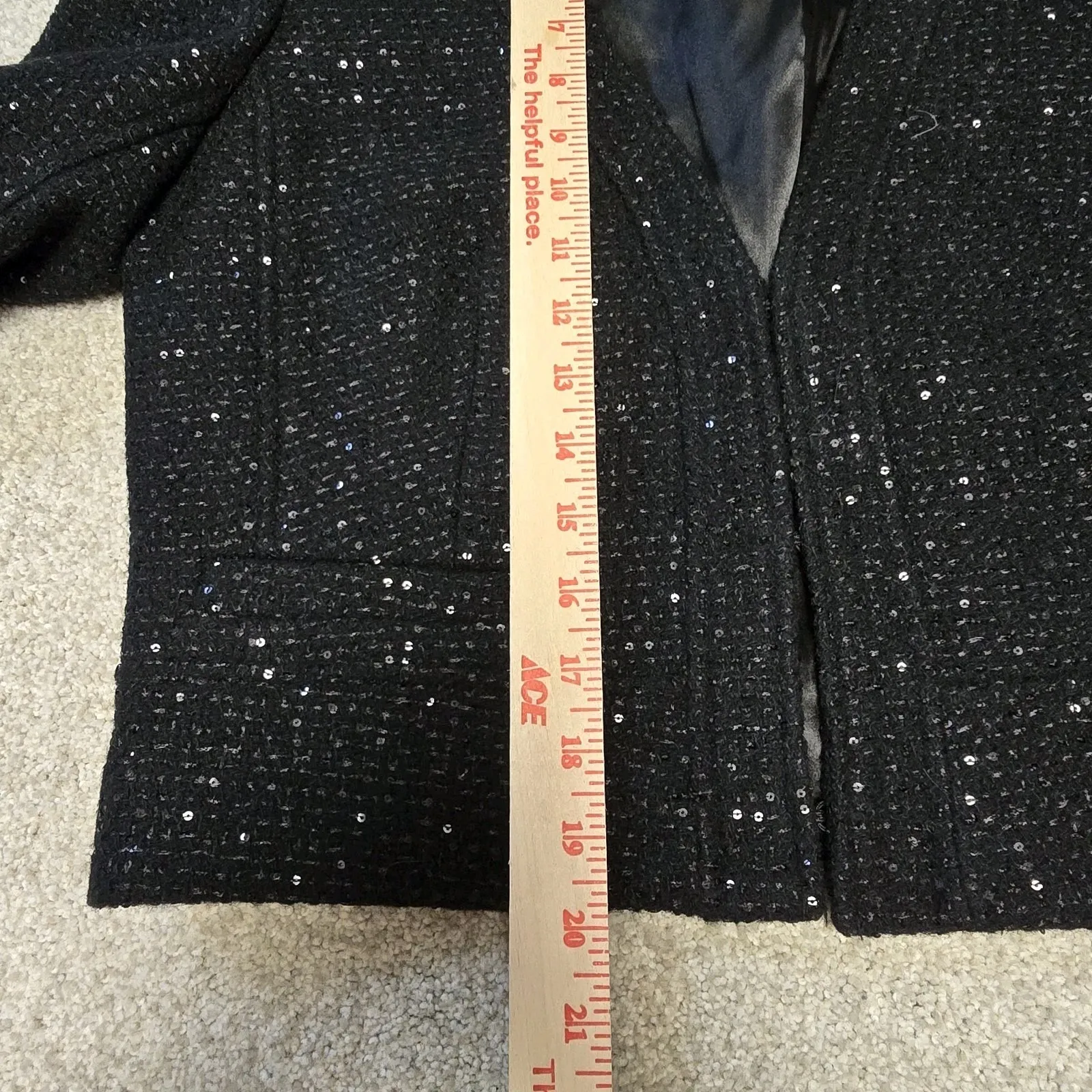 NWT J Crew Collection Sz 8‎ Black Sequined Chariot Lady Jacket Blazer BM560 - Image 7