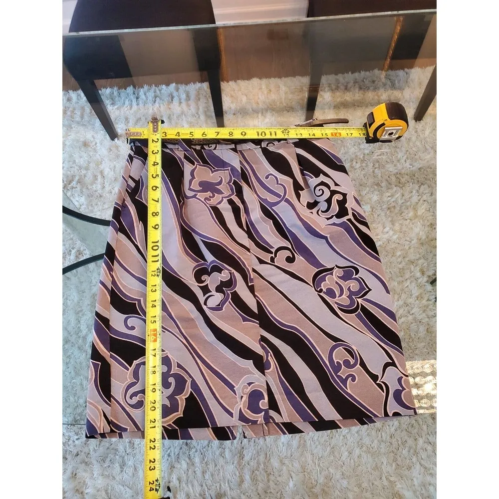 Apostrophe Women's Blue Cotton Pencil & Straight Casual Knee Length Skirt Size 4 - Image 10