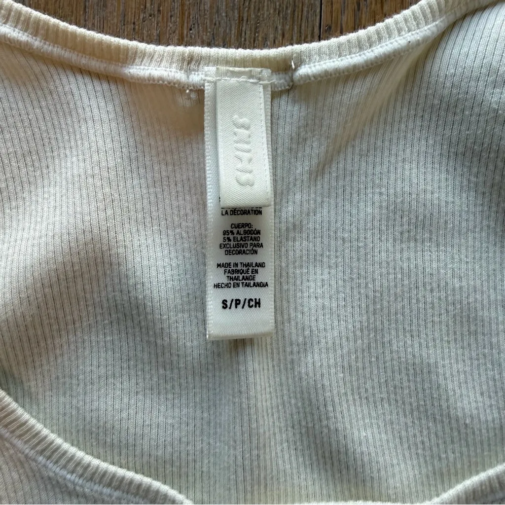 SKIMS  — Cotton Rib Tank — Bone, Small - Image 3