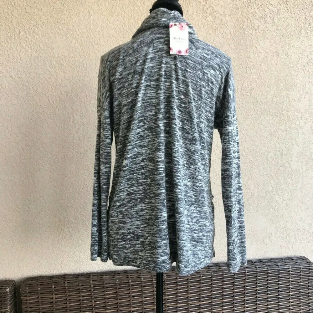 Altar'd State Womens Top Sz S Intimates Heather Gray Black Slouchy Cowl Neck NEW - Image 38