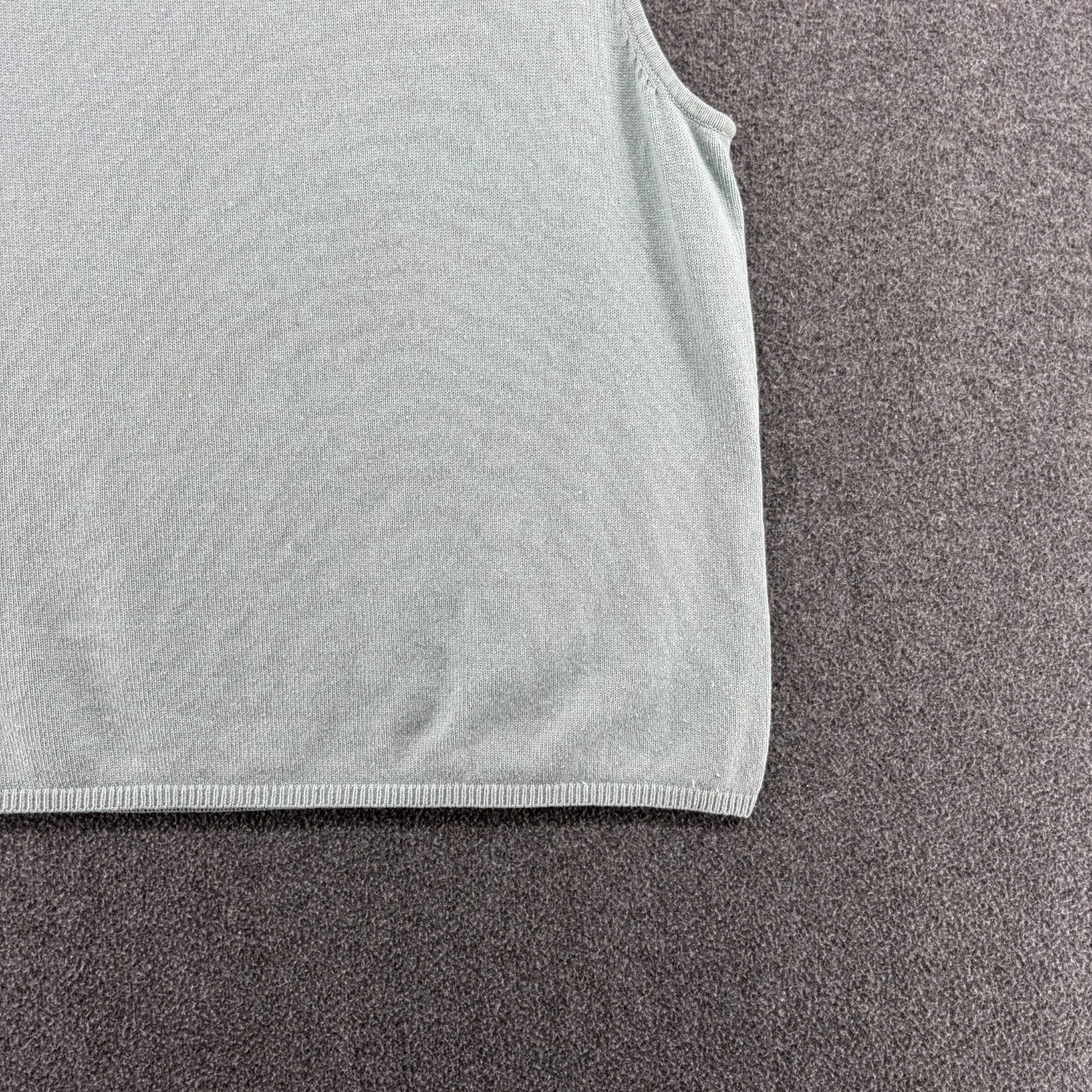 Ralph Lauren Lt Blue Silk Cashmere Cardigan Tank Sweater Twinset Luxury Large - Image 9