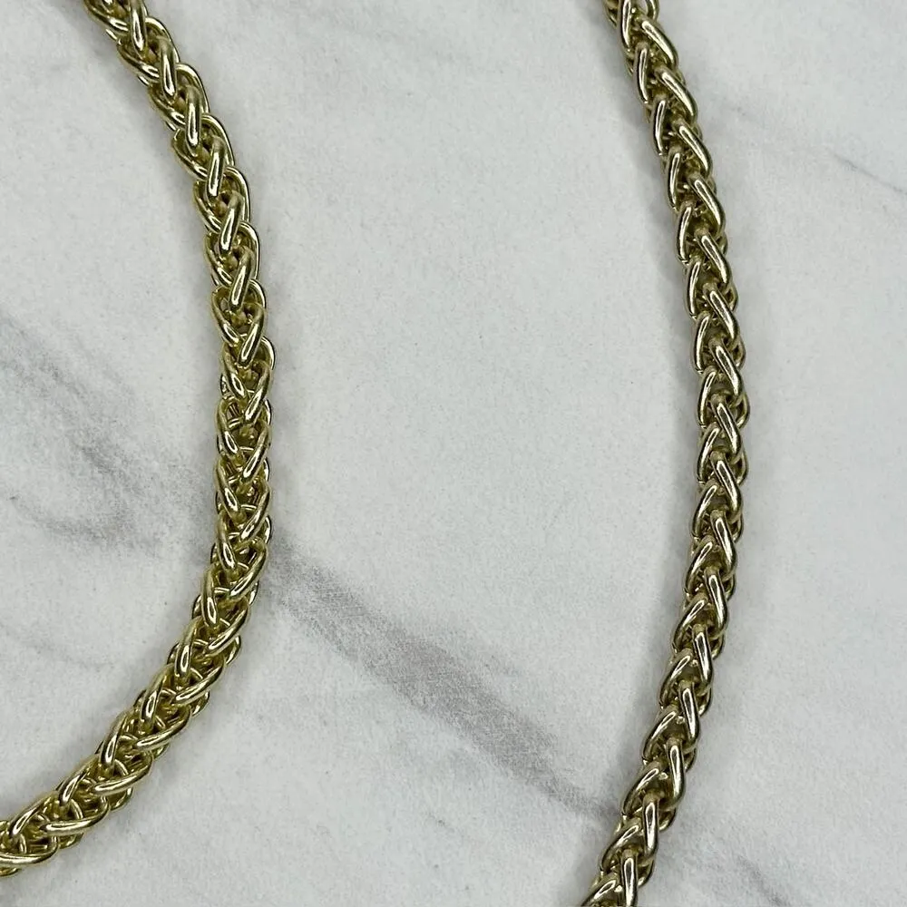 Gold Tone Barrel Chain Link Purse Strap Replacement Handbag Shoulder ✨ - Image 4