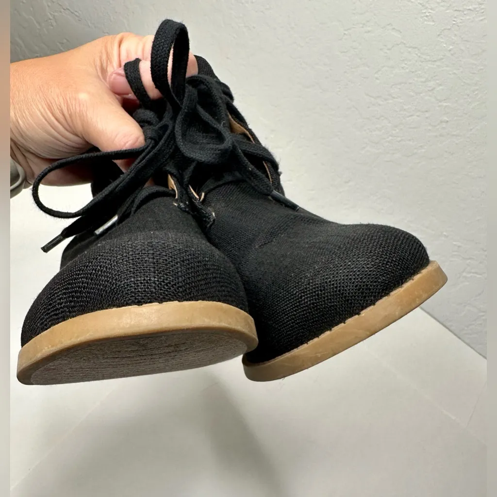 SODA Ripley‎ Black Ankle Bootie Womens Size 10 Chunky Block Stacked Heel Lace Up - Image 13