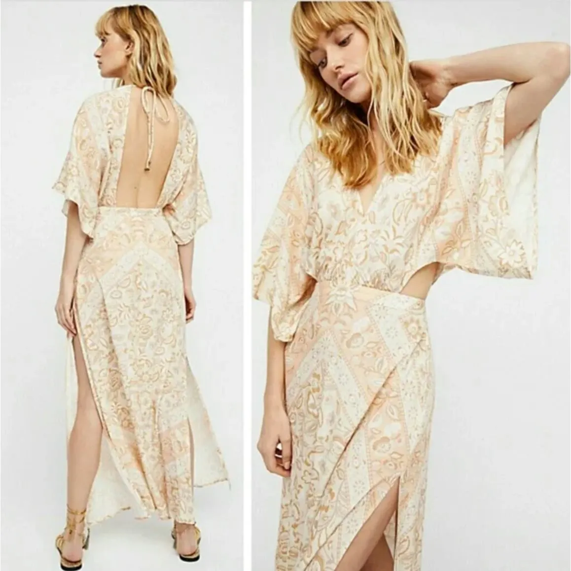 Free People x Spell and the Gypsy Lolita Cutout Gown Ivory - Image 10