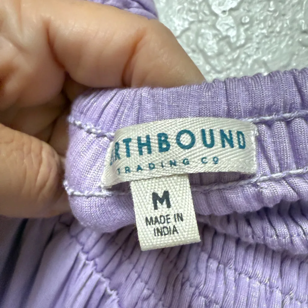 EARTHBOUND Trading Co. Lavender Wide Leg Pants Size Medium - Image 6