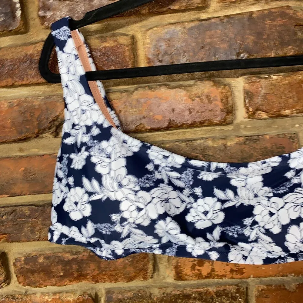 NWT J. Crew Floral Square Neck Bikini Swim Bathing Suit Top Women's Size 3X - Image 4