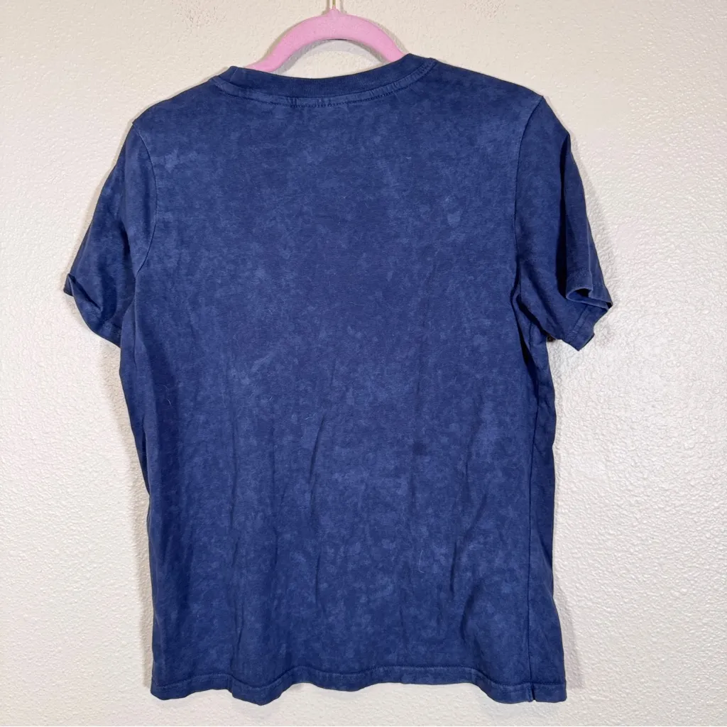 Superdry Blue Graphic Print Short Sleeve Tee Shirt Womens 6 Casual Basic Shirt - Image 2