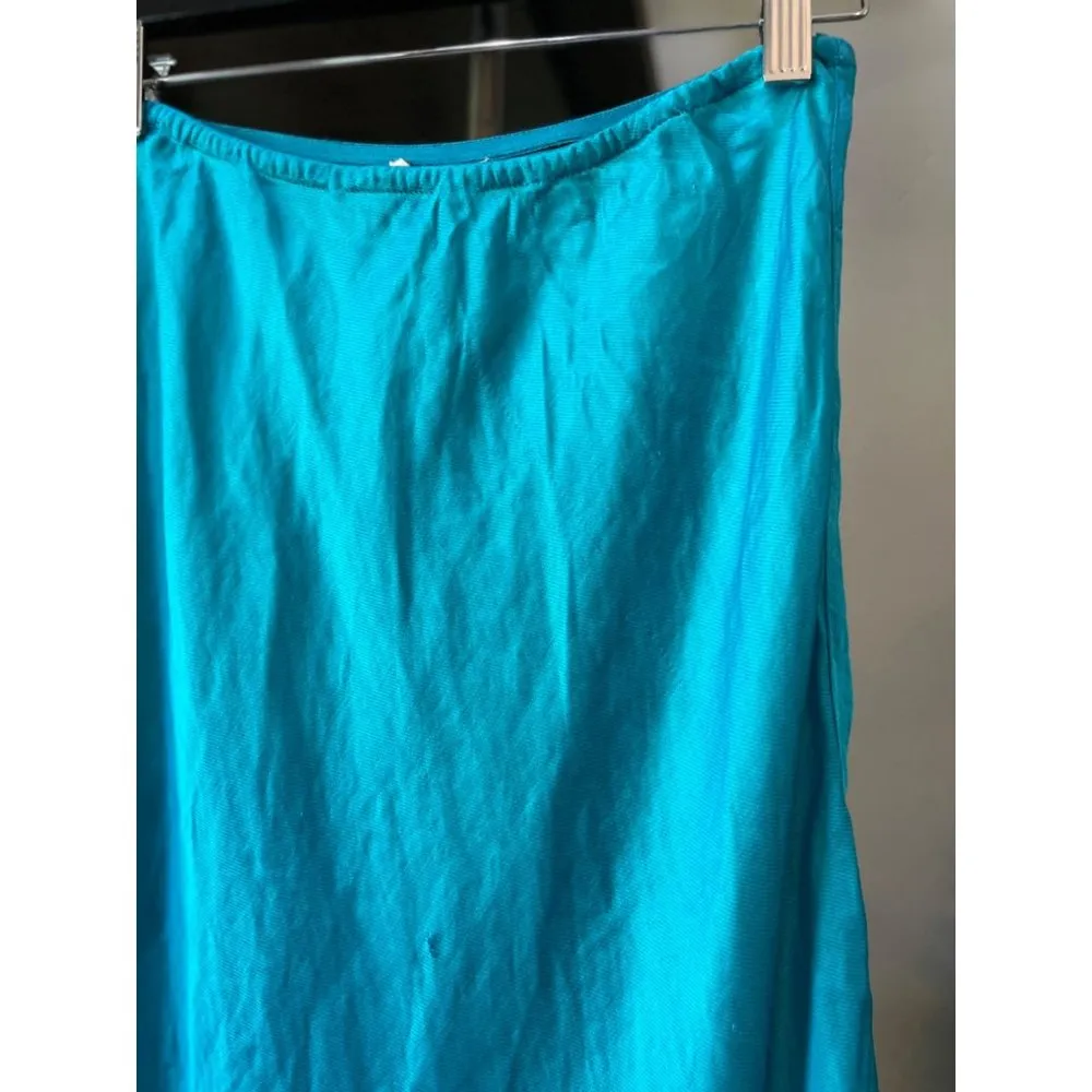 Club Monaco Bias Midi Skirt Blue Womens Size 2 - Image 8