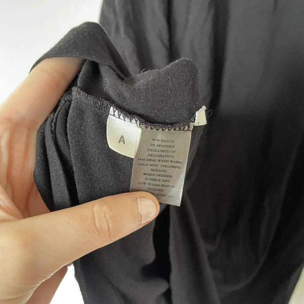 Ann Taylor Petite Size MP black sleeveless summer dress midi rayon spandex - Image 4