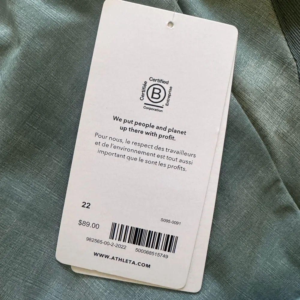 ATHLETA Nolita Slim Tapered Printed Crop Pant Denali gym Athletic Size 22 - Image 11