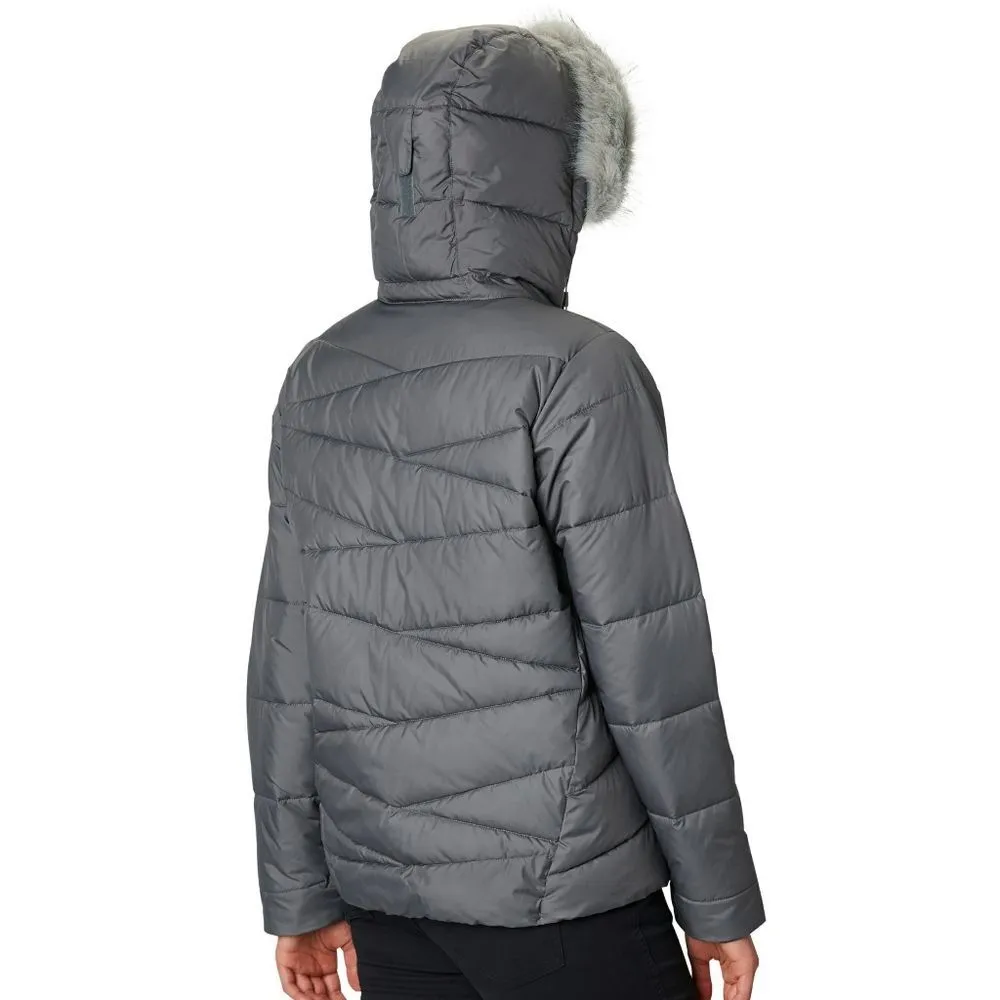 New! COLUMBIA Removable Hood Faux Fur Insulated Jacket Coat Peak to Park NWOT - Image 2