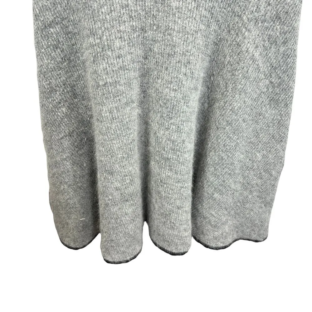 Greylin Fit & Flare Mini Dress Gray Size XS Sleeveless Rabbit Hair A-Line Short - Image 8