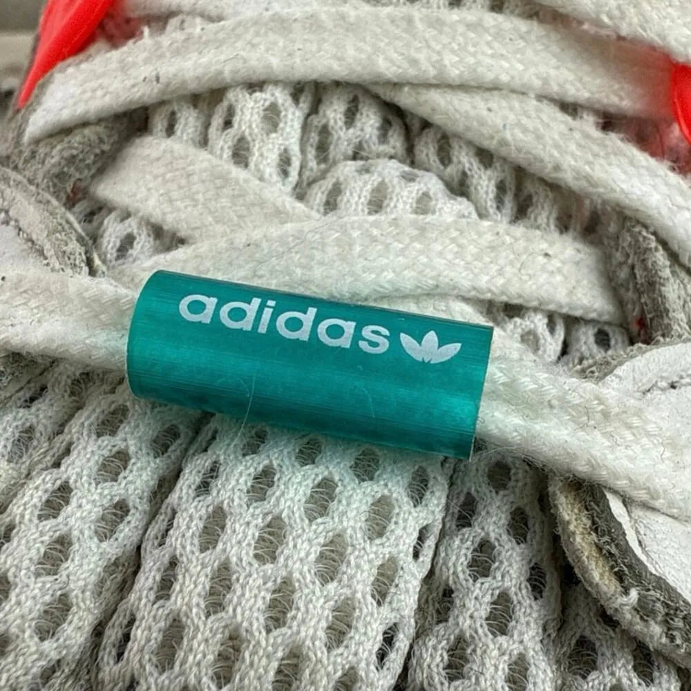 Adidas ZX Torsion Women's White Solar Red Lace Up Athletic Sneakers Shoes Sz 8.5 - Image 6