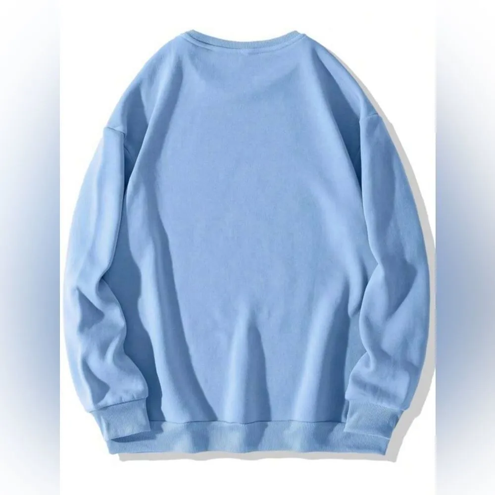 Tiger Whimsical Sweatshirt Top XL NWOT Blue - Image 5