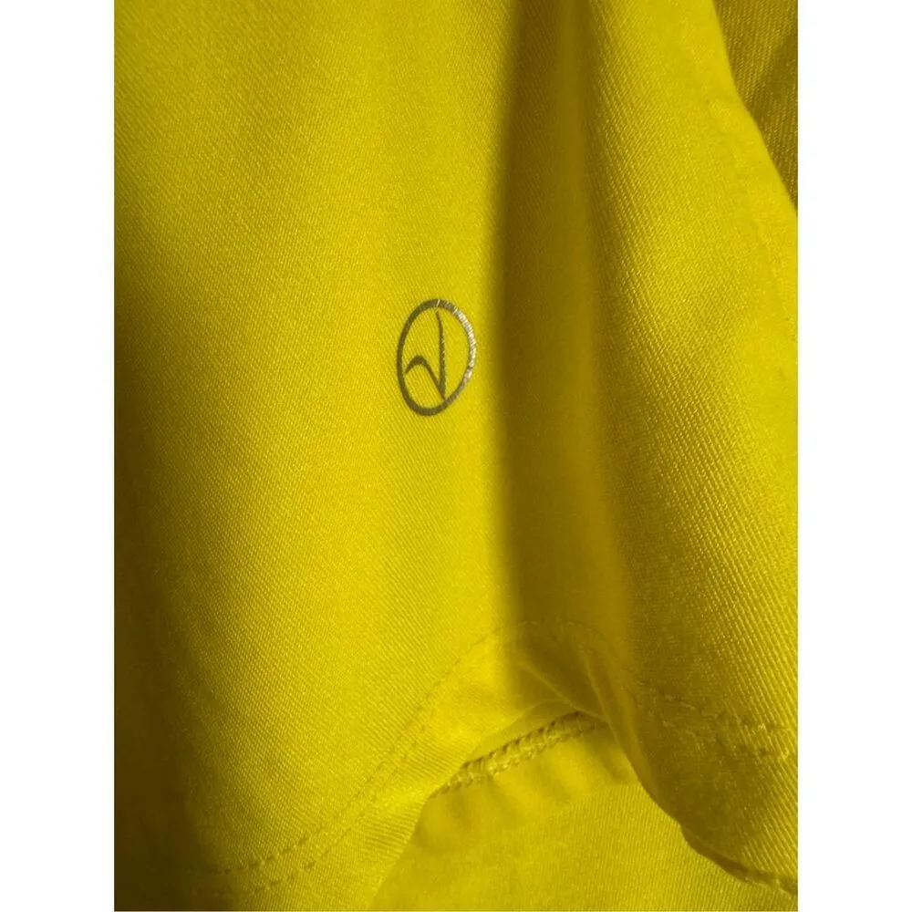 Athletica Vogo women’s yellow open back yoga workout top sz L gym active athleti Size L - Image 5