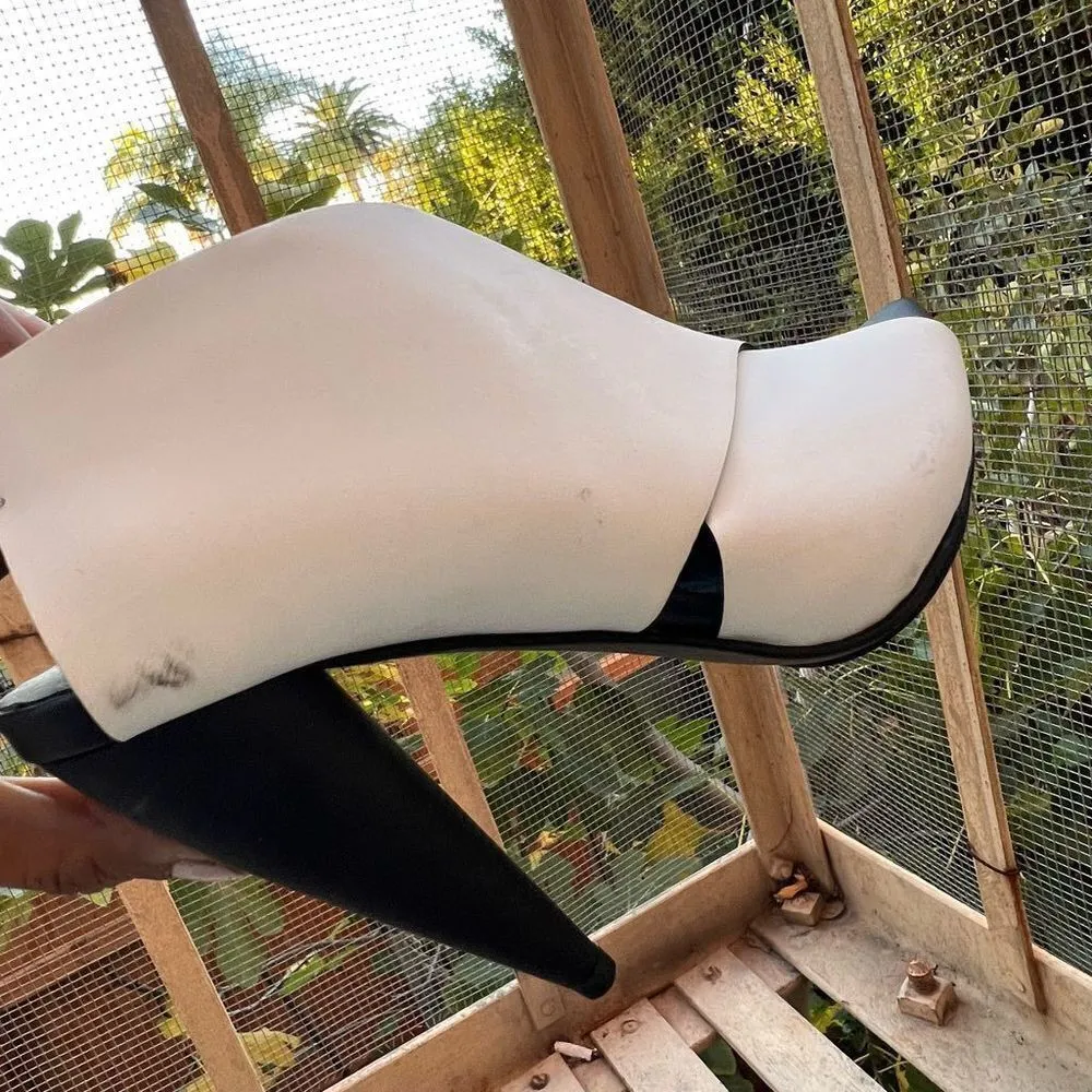 Proenza Schouler White Criss Cross Strap Black Platform Heels Sandals $895 37 - Image 7