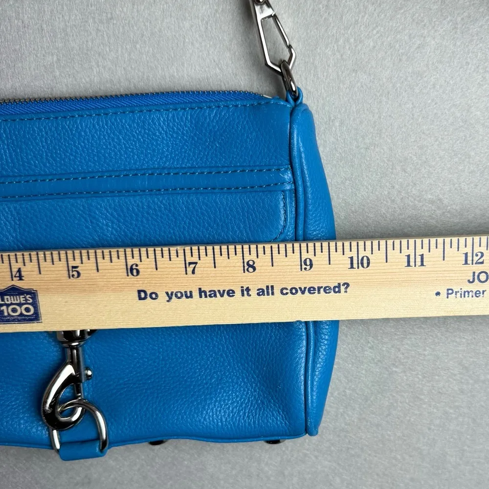 Rebecca Minkoff Women’s Mini MAC in True Turquoise Crossbody Leather Handbag - Image 12