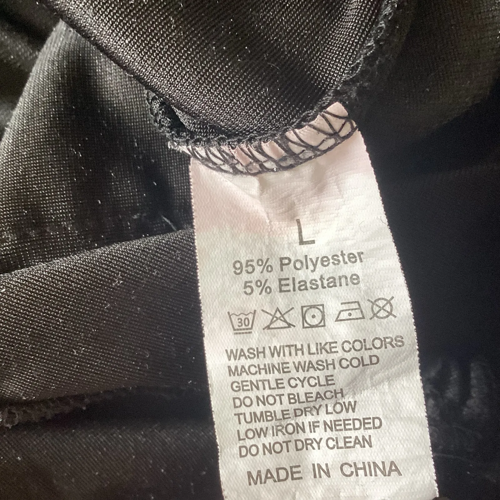 Black Velvet Pants Size L - Image 5