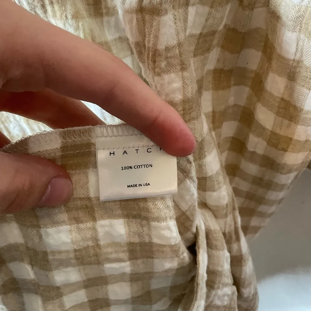 Hatch The Aurora Mini Dress Gingham Print Size 3/Large - Image 10