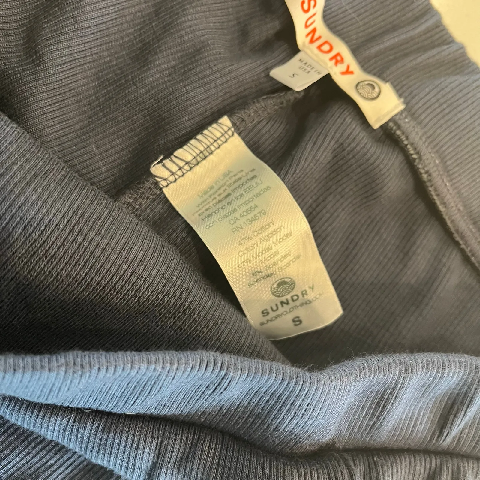 Sundry‎ Ribbed Skort Skirt Navy Size Small - Image 6