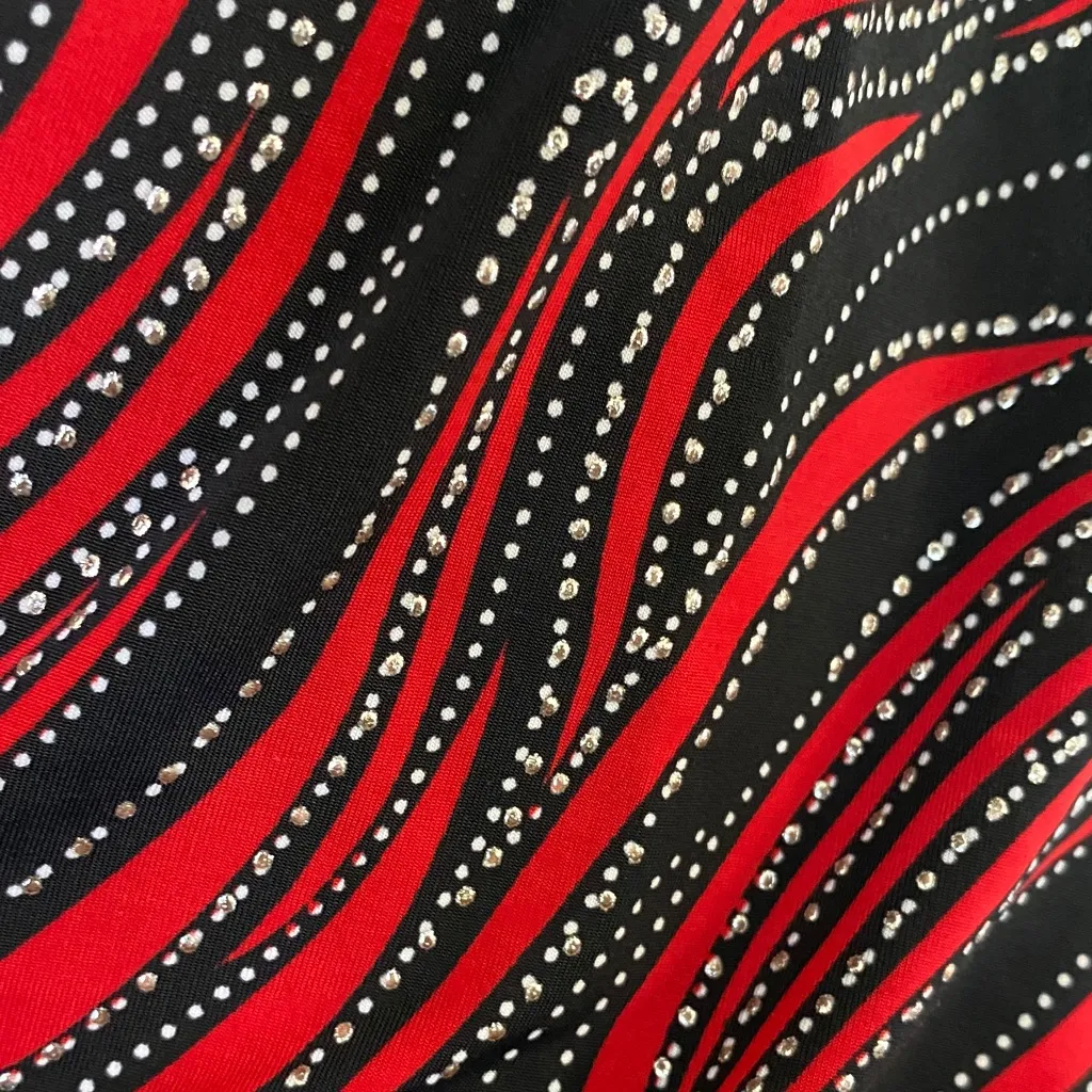 CELINE Chic Black and Red Women's Blouse - Image 4