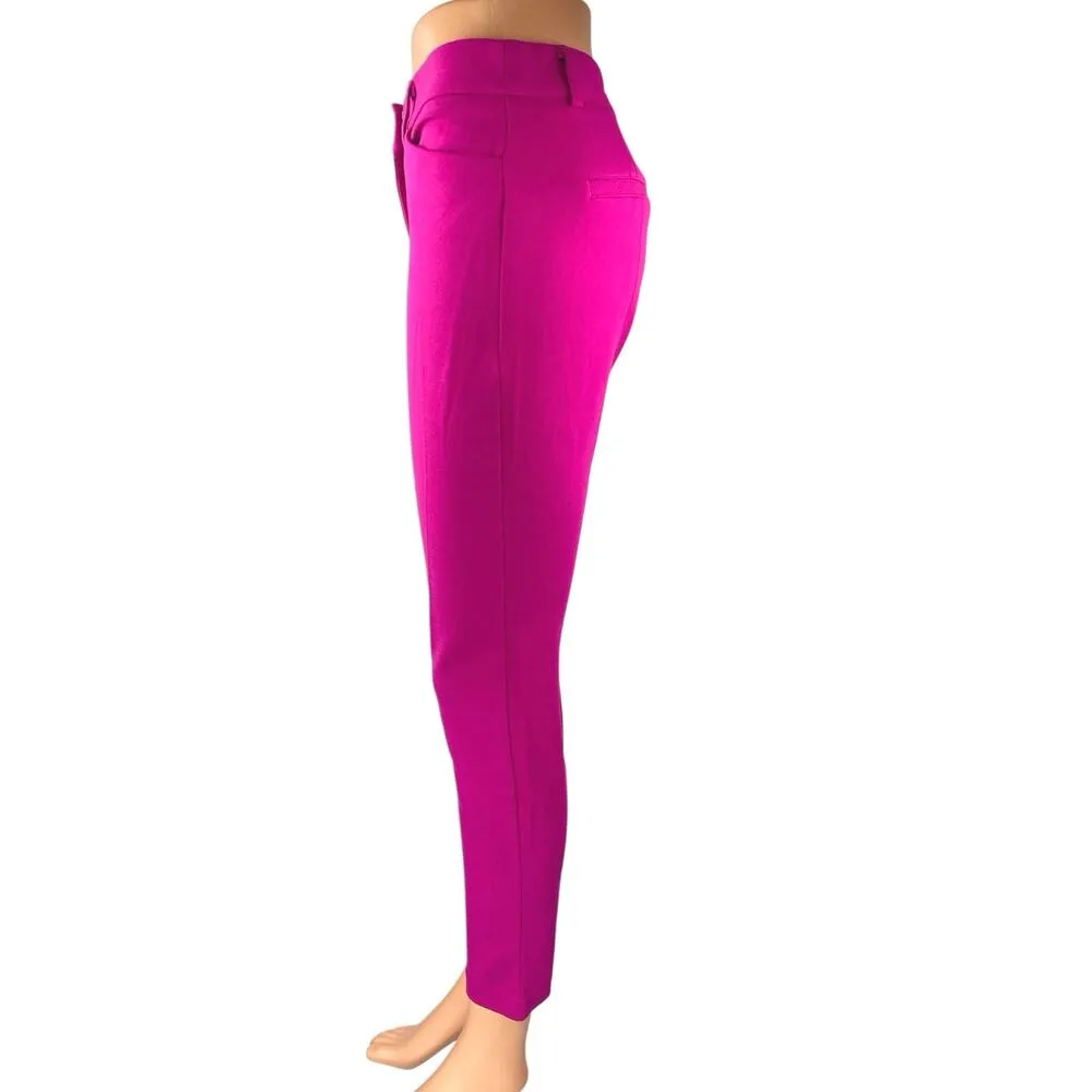 Express Women's Pink Mid Rise Stretch Skinny Leg Trousers Dress Pants Size 2 - Image 2