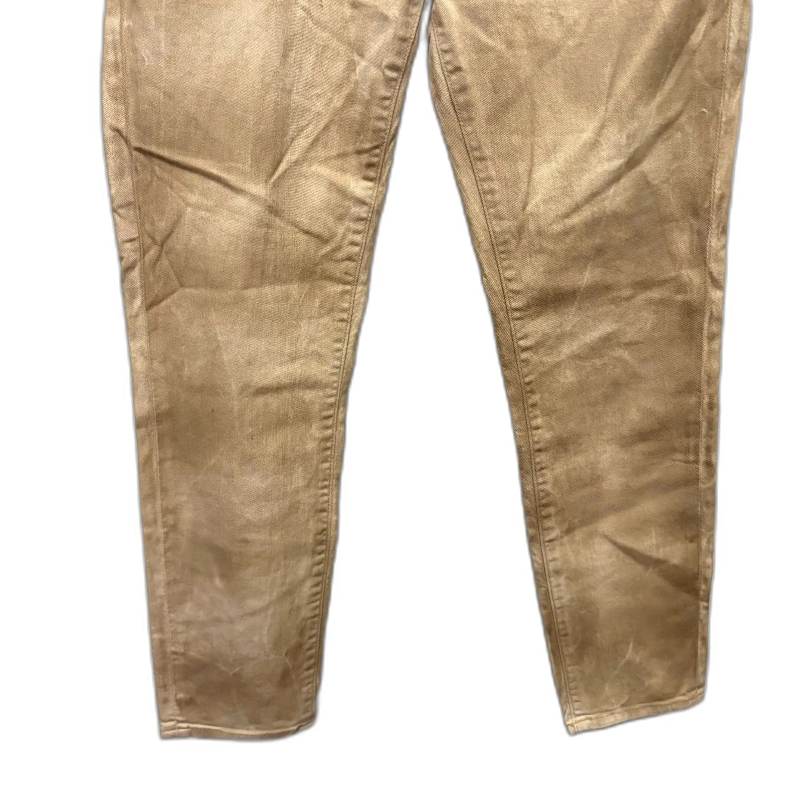 Polo Ralph Lauren the Tompkins Skinny Crop Jeans Tan Tie Dye‎ Bohemian Size 28 - Image 3