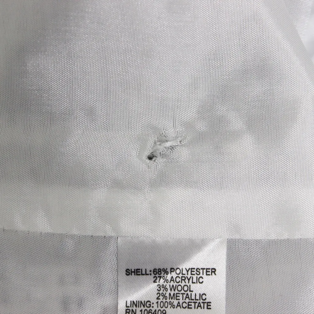 Tahari Tweed Sleeveless Dress Sequins Gold White - Image 8