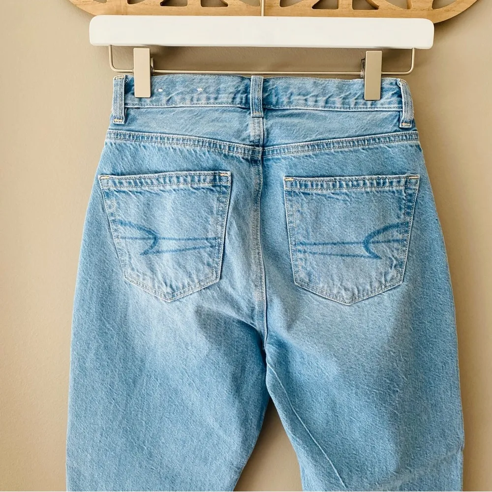 American Eagle Outfitters Mom Jean Blue Sz 00 Short - Image 8