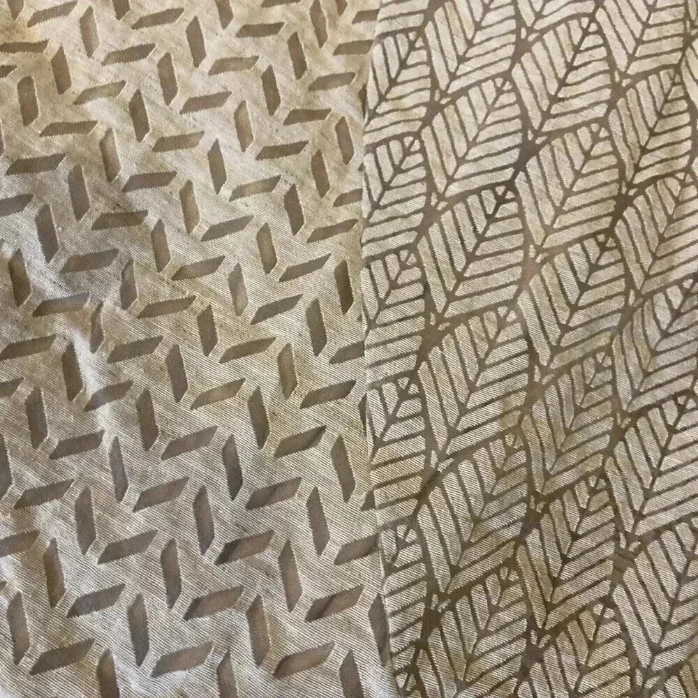 Anthropologie Maeve Thera Skirt‎ Size 4 High Rise Beige Mix Media Leaf Geo Print - Image 3