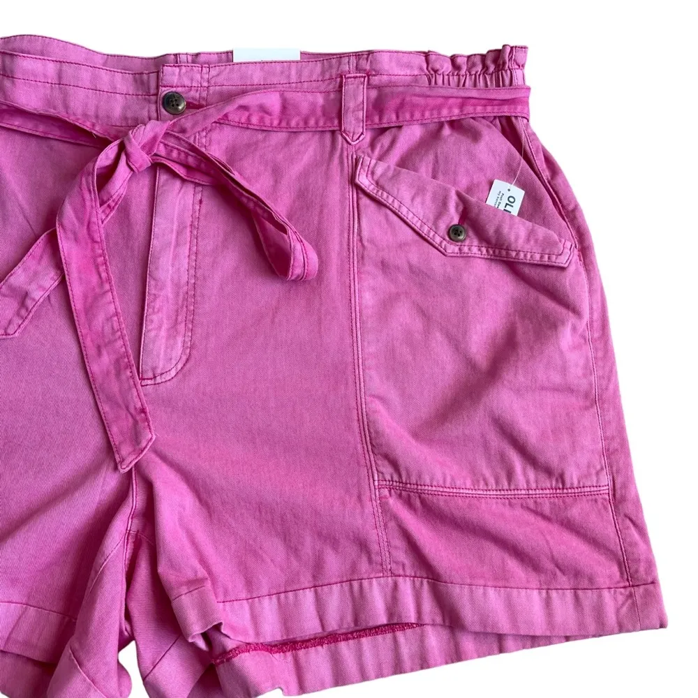 Old Navy Women’s Extra High Waist Tie Front Cargo Shorts Plus Size 3X Workwear - Image 5