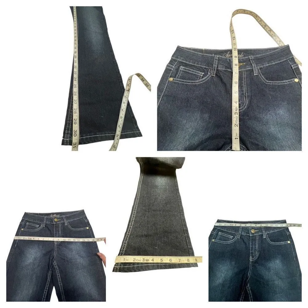 South Pole Womans Bootcut Jeans Sz 5 Blue - Image 5