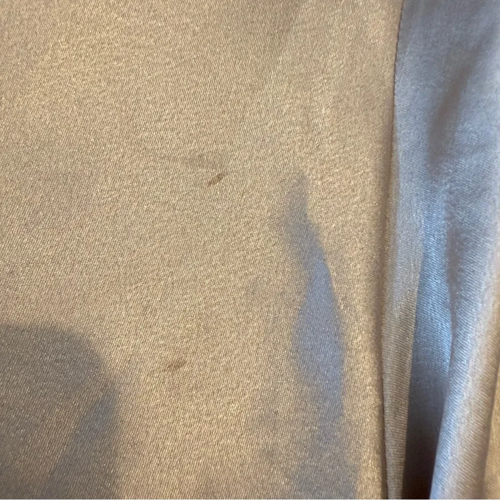 Vintage Oscar De La Renta Lace Trim Champagne Satin Robe Coquette Sexy Size L - Image 7