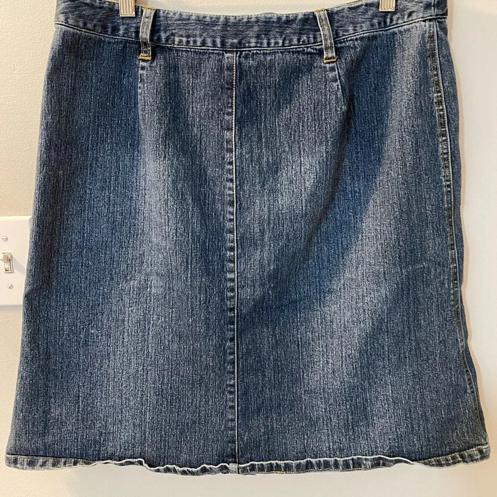 Mossimo size 14 denim midi skirt. 90’s. A - Image 3