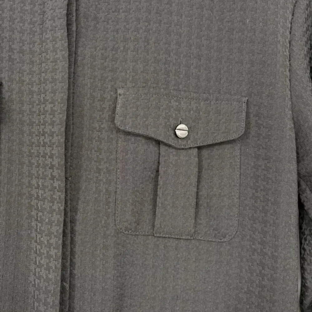 Ted Baker Triksie Jumpsuit Black Rolled Long Sleeve‎ Drawstring V Neck 0 - Image 7