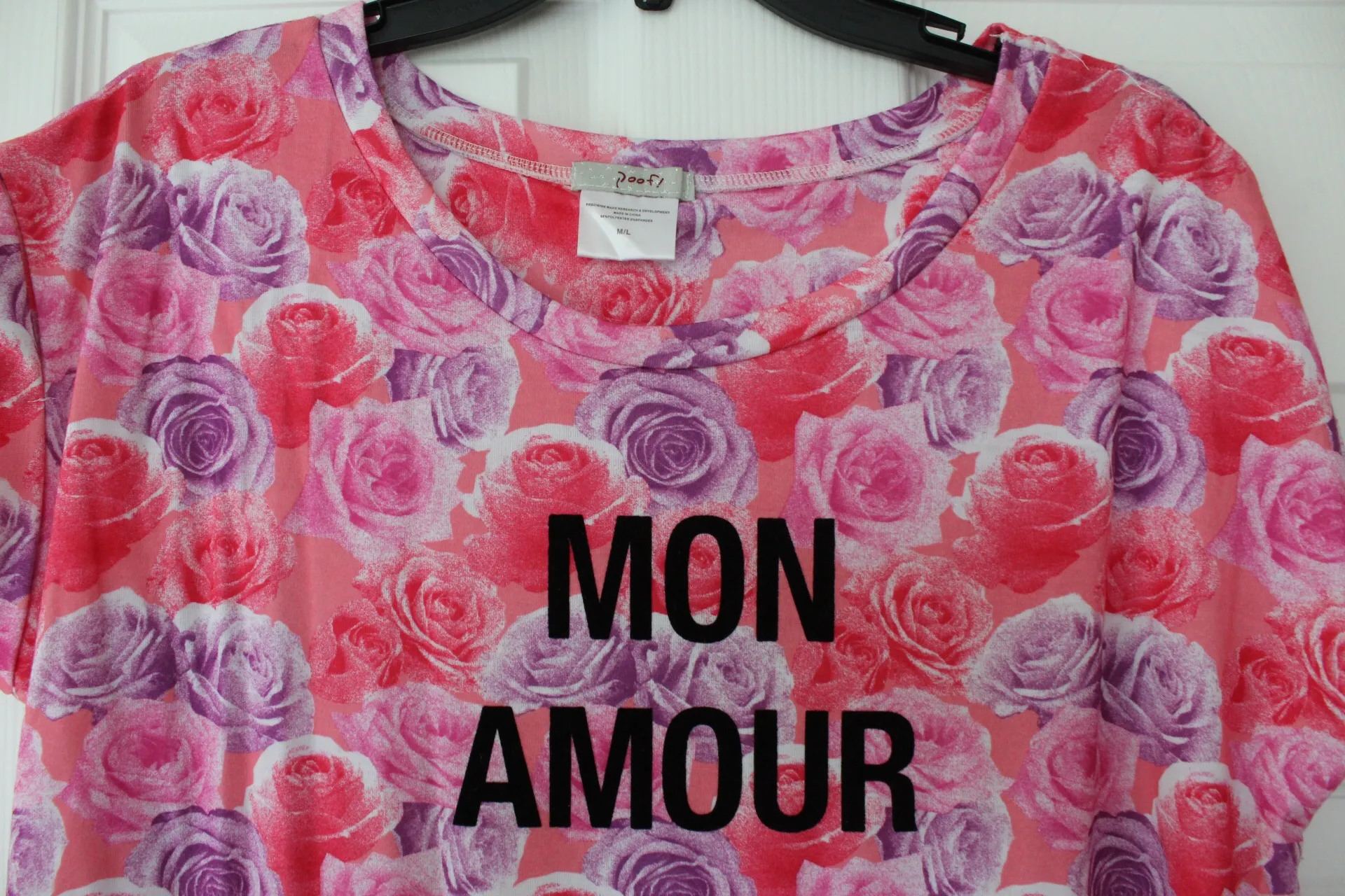 Poof | “Mon amour” Rose Tee Shirt - Image 3