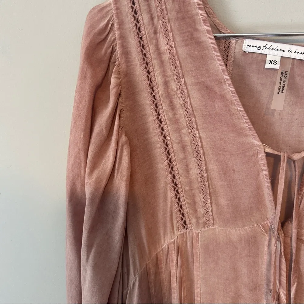 Young Fabulous and Broke Joplin Dress Dusty Mauve  Pink - Image 6