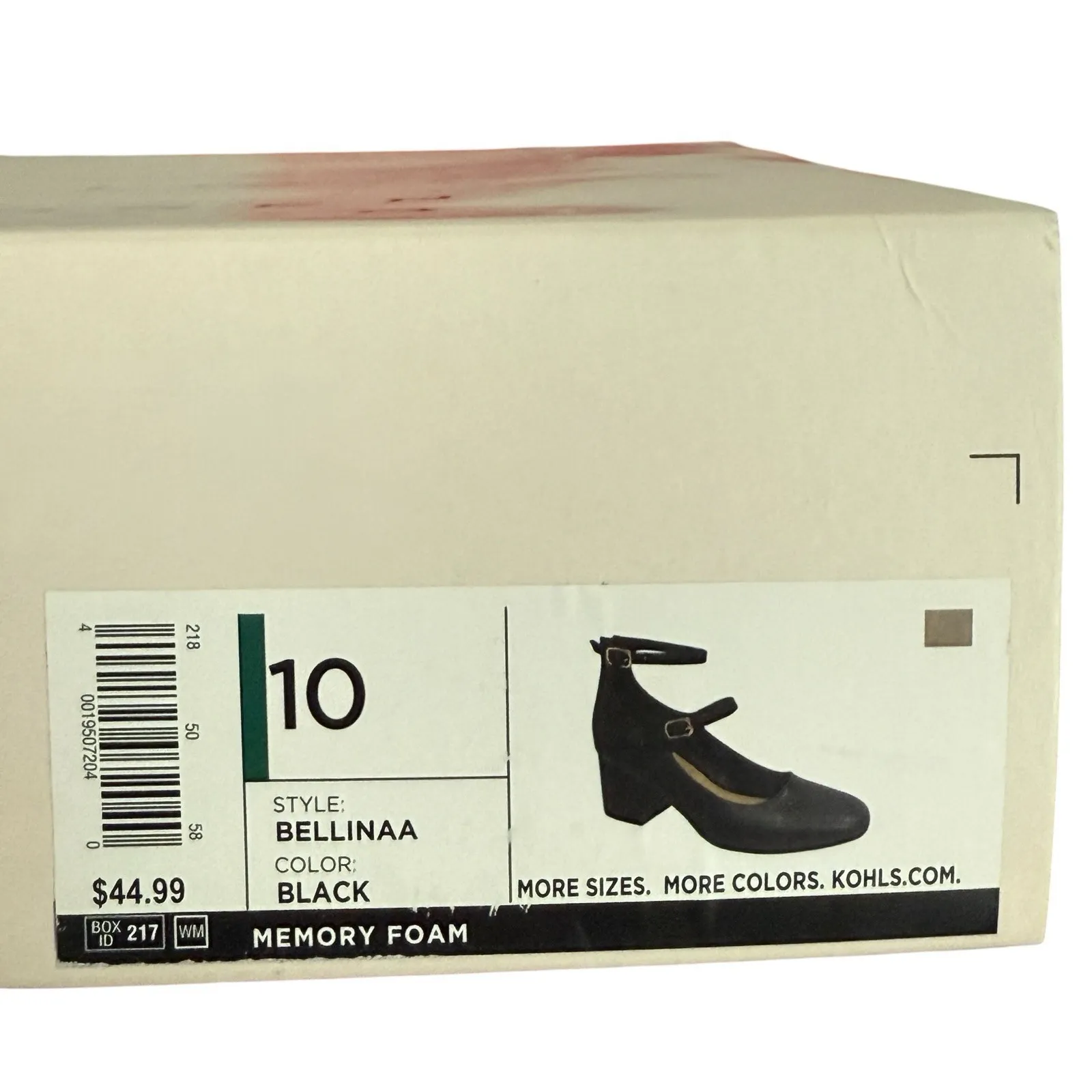 LC Bellinaa Heels Black Mary Jane Block Heel Pumps Women's 10 Retro Parisian NEW - Image 4