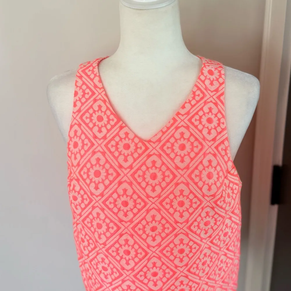 Everly Anthropologie Tank Top Womens Large Pink/ Geometric Sleeveless - Image 4