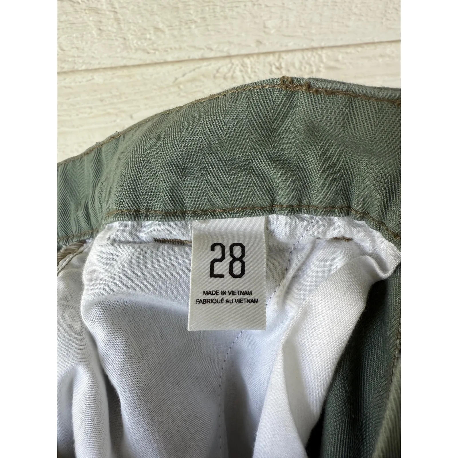 BDG Urban Outfitters Olive Green Cotton Baggy Cargo Pants Utility Womens Size 28 - Image 8