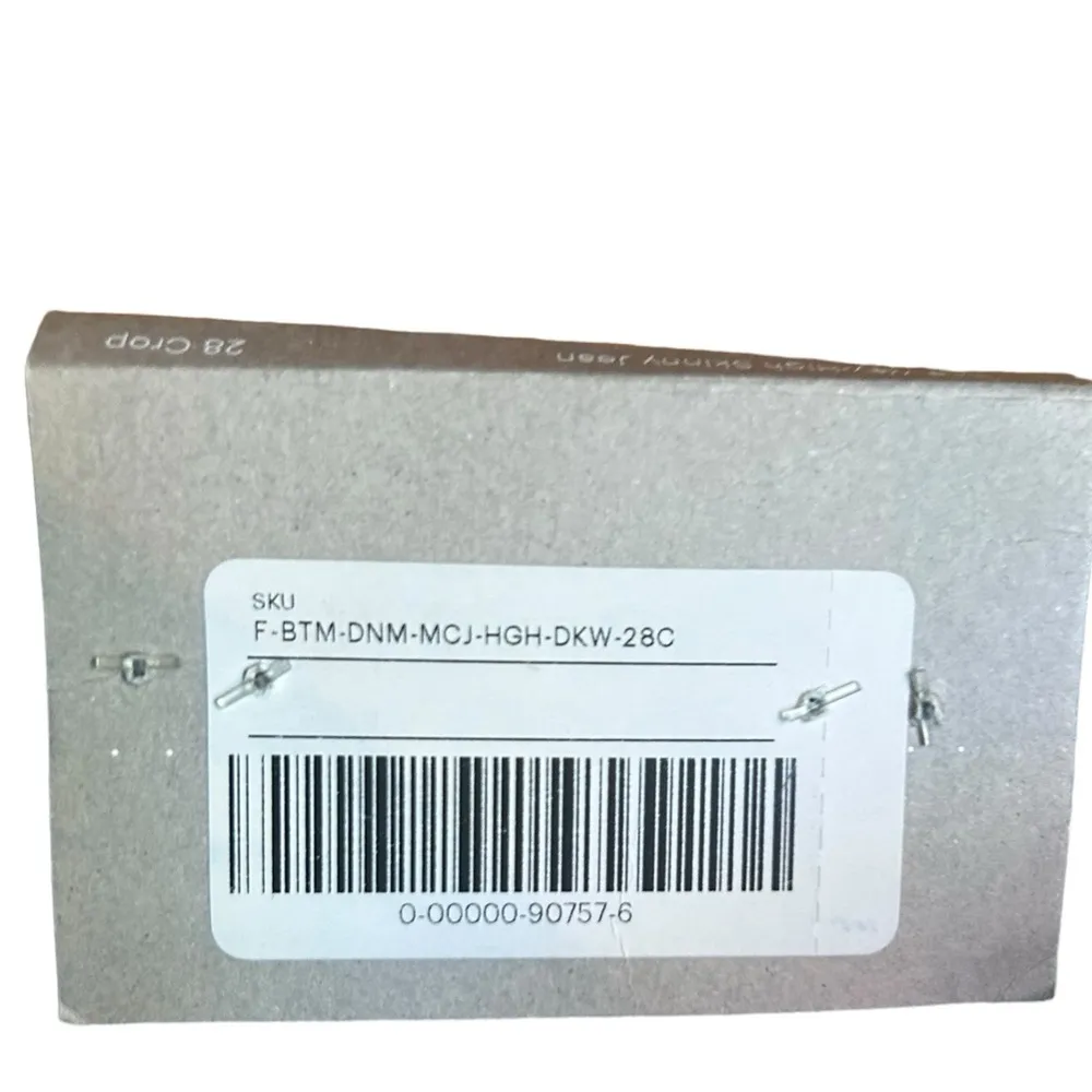 EVERLANE The Way High Skinny Jeans Size 28 Crop Dark Wash NWT High Waist Stretch - Image 8