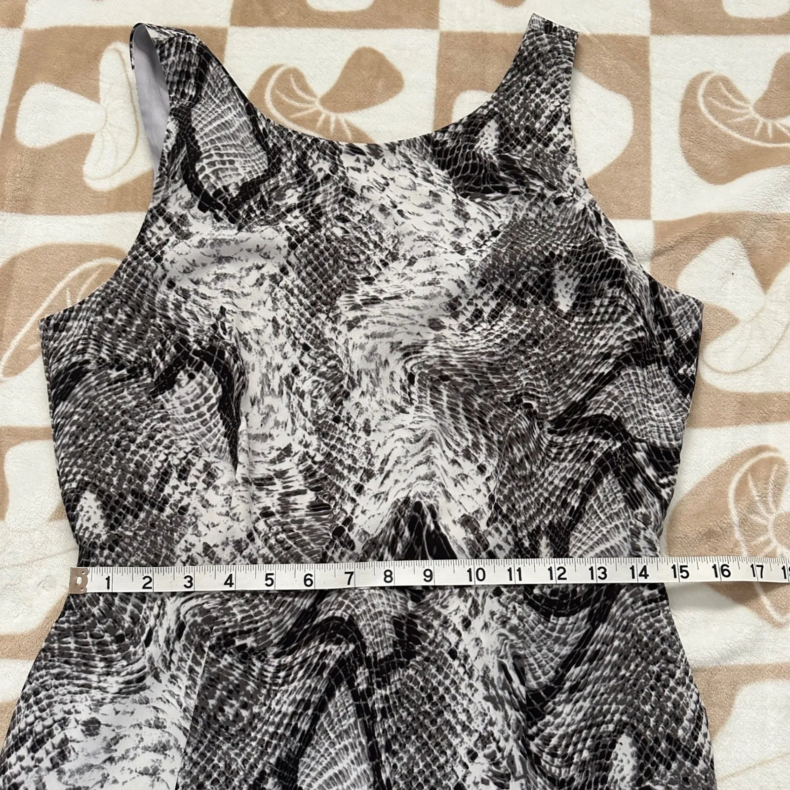 BB Dakota Snakeskin Print Sleeveless‎ Dress Size Medium - Image 9