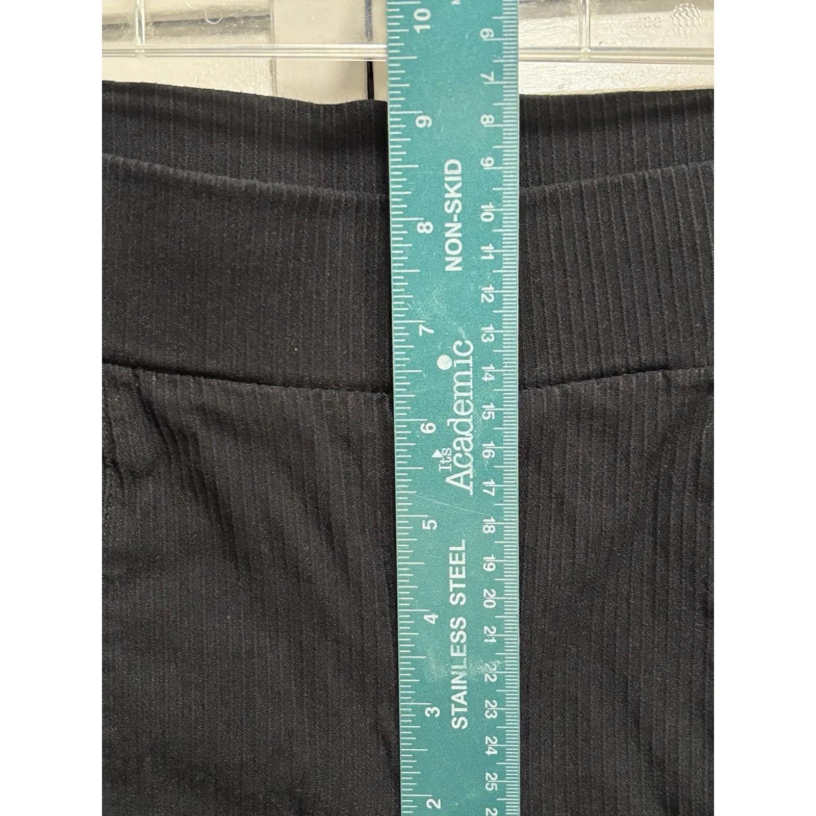 Rafaella Comfort Black Skinny Leg Legging/Pants Mid Rise Zippers‎ Size 6 - Image 3