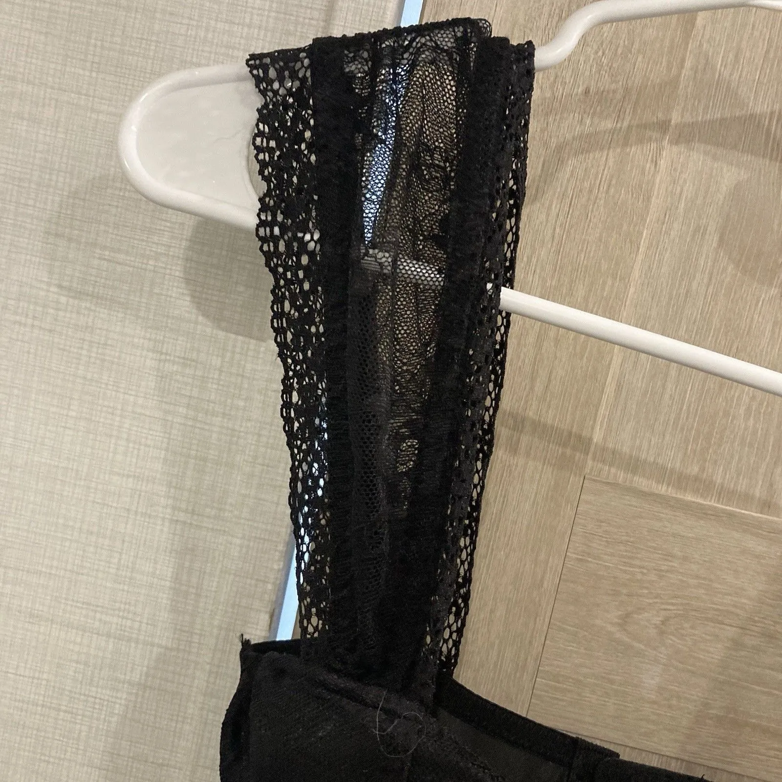 Lace Corsets White Black Coquette Whimsigoth Cap Sleeve Floral Top Women S Lot/2 - Image 4