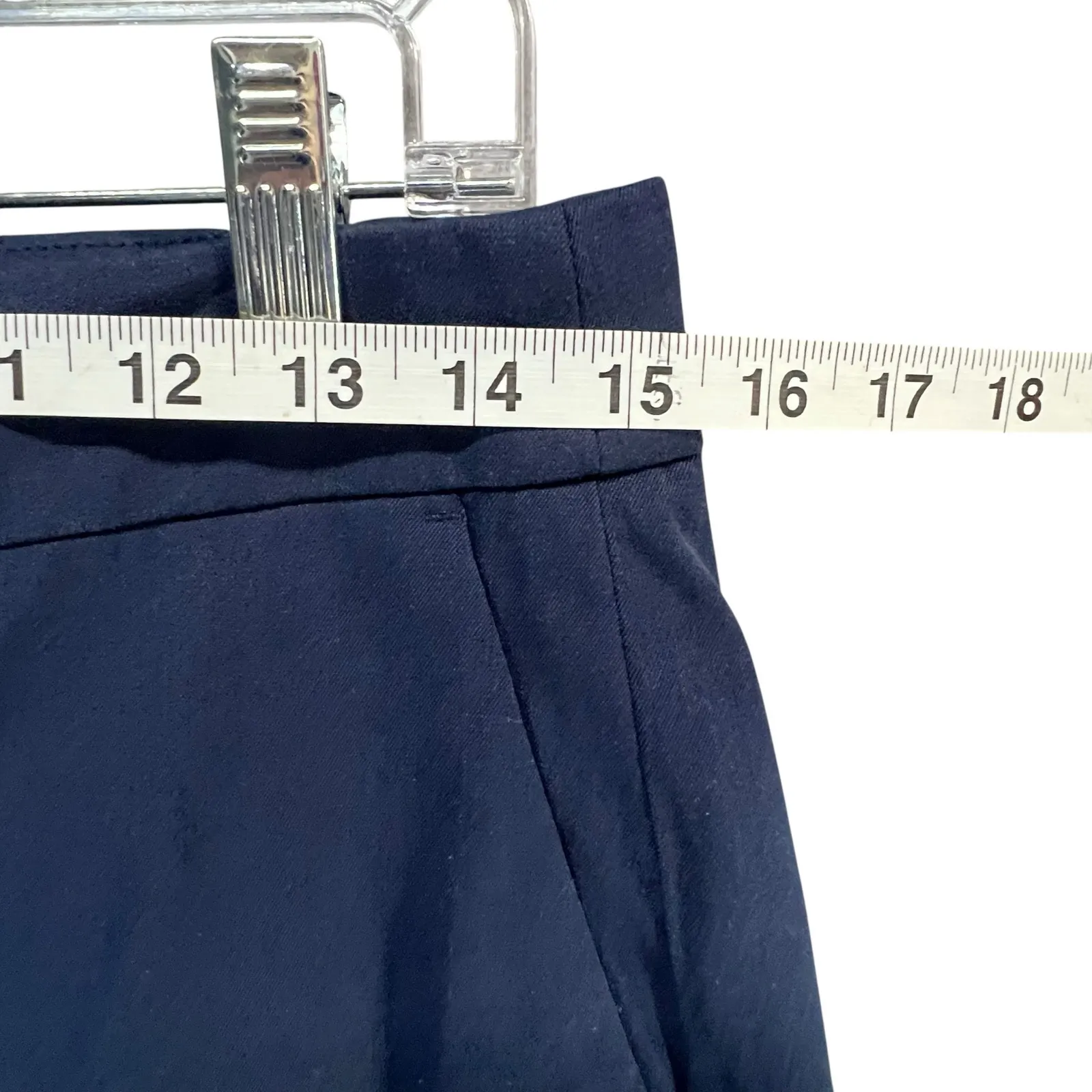 J Crew Hayden Kickout Pants Womens 6 Blue Crop Bi Stretch Smart Casual Preppy - Image 7