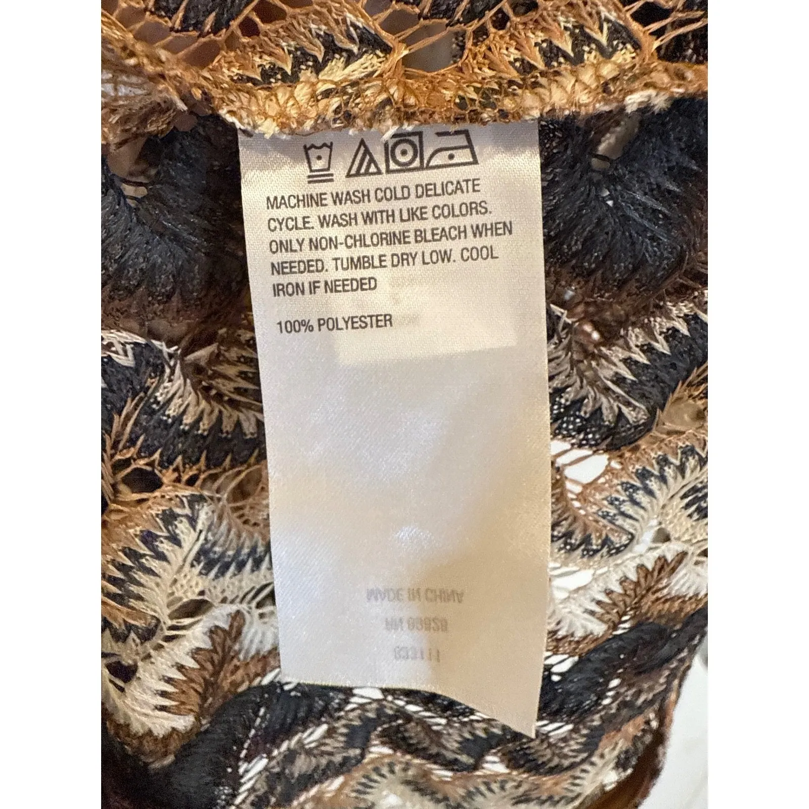 NEW G by Giuliana Black Label Duster Cardigan Sweater Small Knit Open Front Brown - Image 4