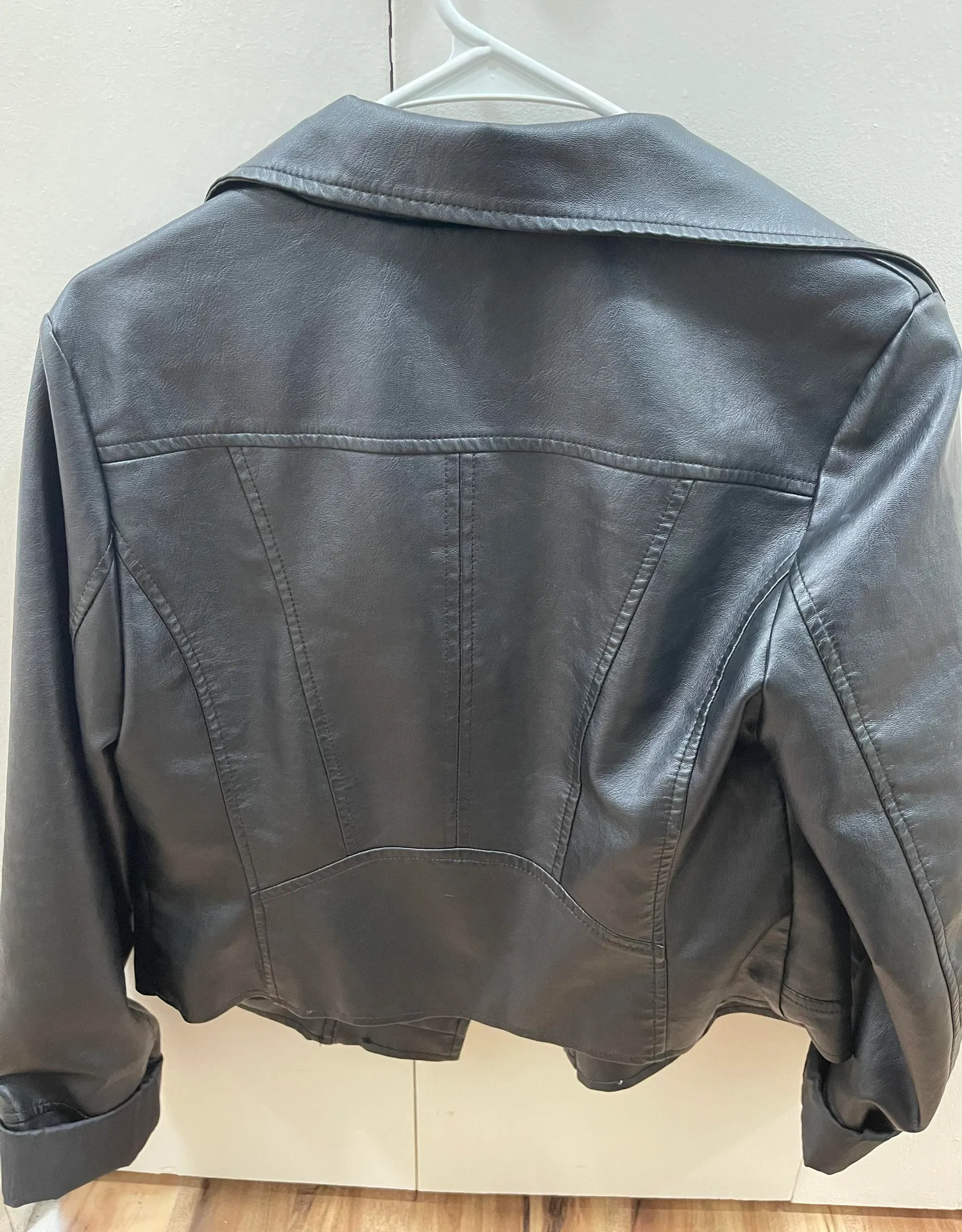 Aeropostale Black Leather Jacket - Image 2