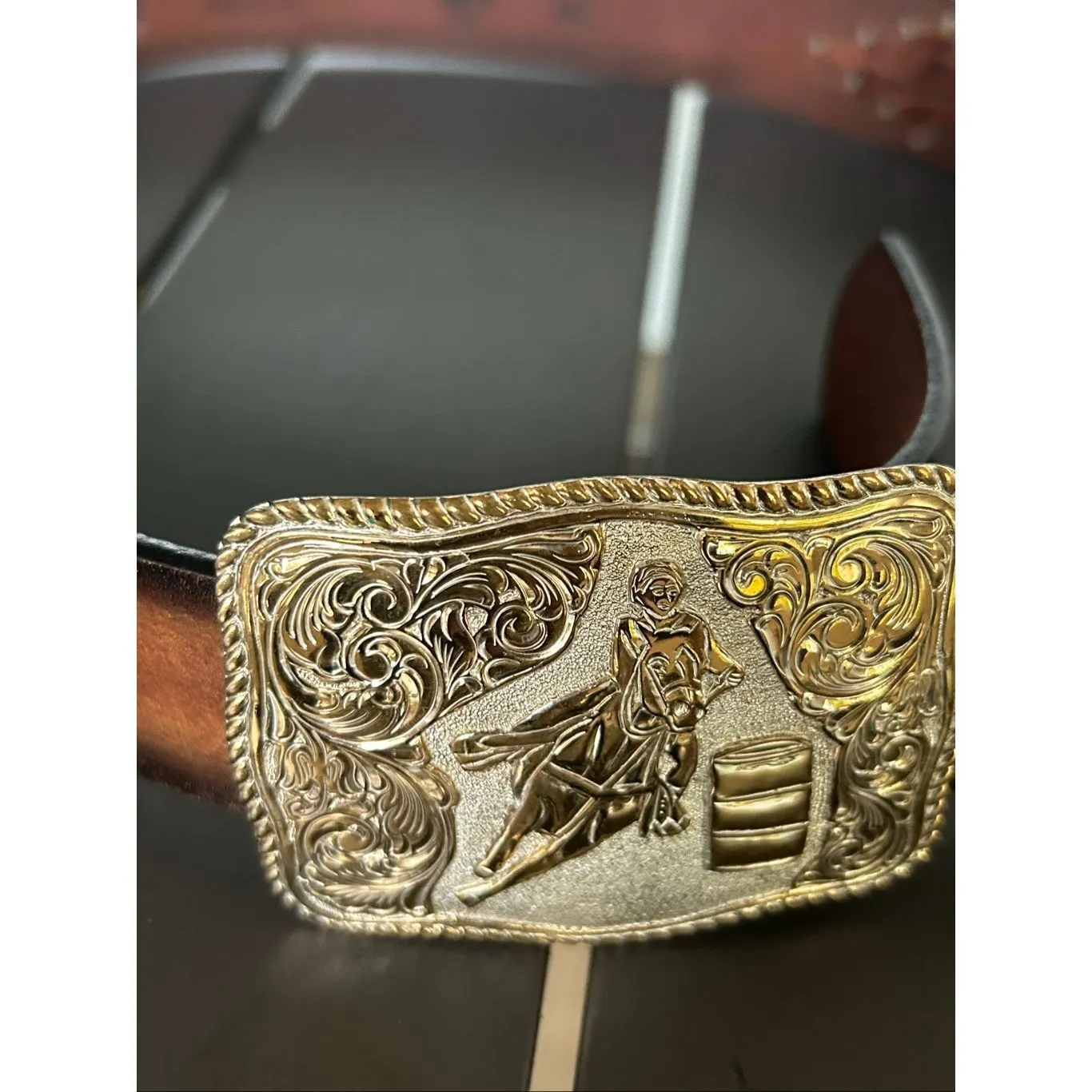 Leegin Leather Western Belt Brown - Image 12